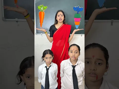 Carrot Colour Challenge🥕🎨😱#trending #horror #challenge #youtubeshorts #colors #shorts #school