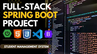 Full Stack Student Management System Project Spring Boot HTML MySQL JavaScript Bootstrap