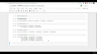 3 8 Creating NumPy Array with Random Function