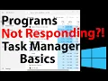 Windows Task Manager Shortcuts End Task for Not Responding Programs