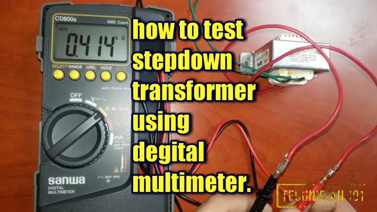 How to test stepdown transformer using degital multimeter.