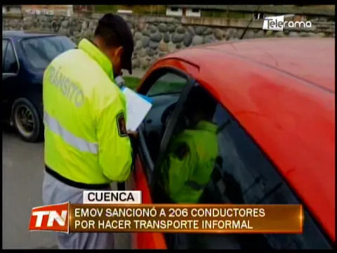 EMOV sancionó a 206 conductores por hacer transporte informal