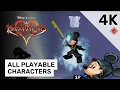 All Playable Characters in Kingdom Hearts Days 4K melonDS