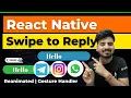 React Native Swipe to Reply Animation like WhatsApp Engineer Codewala