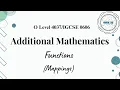 Mappings Functions Additional Mathematics Samathics