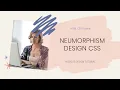 Neumorphism Effect with CSS Neumorphism Service Section