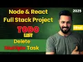 MERN Stack To-Do Project in Hindi Delete Multiple Tasks Full Stack Project Series