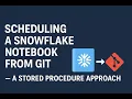 How to Schedule Snowflake Notebooks from Git Step-by-Step - A Stored Procedure Approach