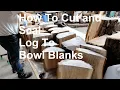 How to Cut a Log to Bowl Blanks - Woodturning