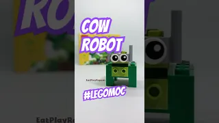 LEGO MOC - A Cow Robot (LEGO CLASSIC CREATIVE GREEN BRICKS 11007) Speed Build #Shorts