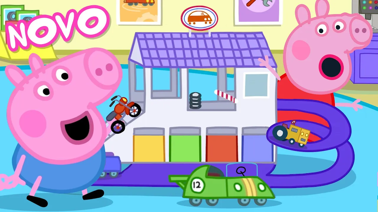 Peppa Pig Português Brasil | Garagem para Carros de Brinquedo | NOVO Contos da Peppa Pig