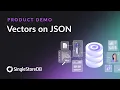 Product Demo Vectors on JSON