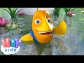 The Fish song for kids Nursery rhymes for babies and toddlers - HeyKids