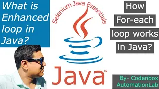 Java Loops-Part2 What is Enhanced loop in Java How for-each loop works in Java