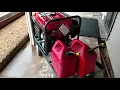 Harbor Freight heavy duty garden wagon as a upgrade Predator 9000 generator wheel kit cart
