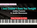 Download Lagu Ardhito Pramono ft. Aurélie Moeremans - I Just Couldn’t Save You Tonight Piano Karaoke Female Key