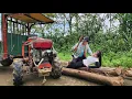 Download Lagu agricultural vehicle, while loading wood, a strange man came to harass