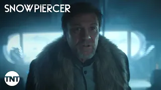 snowpiercer wilford sean bean runs snowpiercer without layton season 3 episode 1 clip tnt