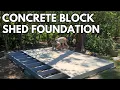 DIY Concrete Block Shed Foundation 12x10 ft