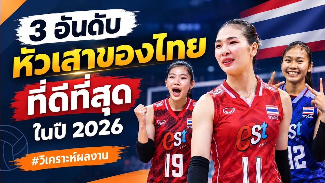 3 อันดับหัวเสาที่ดีที่สุด วอลเลย์บอลหญิงทีมชาติไทย จะตรงใจหลายคนหรือไม่ มีเซอไพรส์แน่นอน!
