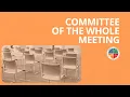 2026 04 14 Committee of the Whole Meeting