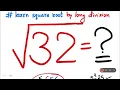 Square root of 32 Understanding non perfect square roots maths made easy 32