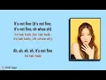 Lagu Taeyeon - Fine _ Lirik Terjemahan Indonesia karaoke kpop