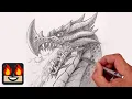 How To Draw a Dragon Sketch Tutorial