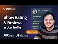 How to Show Rating and Reviews on User Profile Using WordPress Plugins JetEngine JetReviews