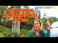 SHOCKING DUI ARREST Drunk Mom CRASHES With Kids Twice And Blames The WEATHER