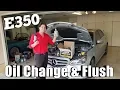 2014 Mercedes E350 Motor Oil Change AMSOIL Engine Flush