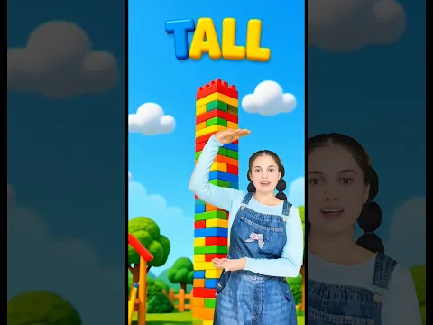 Big-Small-Tall-Shorts Kids song 😻♥️ #shorts #shortsfeed #babysongs