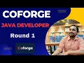 COFORGE Java Developer Round 1 Interview Experience for 5 years