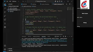 Day 9 - Python Lists Remove Pop