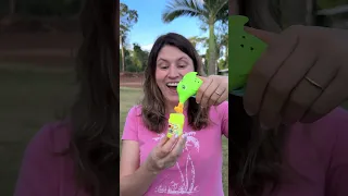 She just wanted to make bubbles