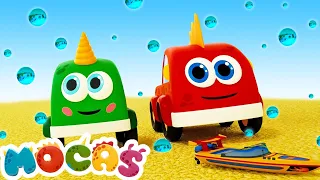 MOCASlarla Bebek Şarkıları ☔ Yağmur Git Şimdi! | Çizgi Film İzle ve Şarkı Söyle