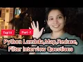 10 Python Lambda Map Filter Reduce Interview Questions Examples with Dry Runs for Beginners