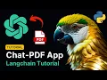 Langchain PDF App GUI Create a ChatGPT For Your PDF in Python