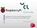 Ass53 Part5 Running Python3 http Web server and creating dynamic HTML page 1