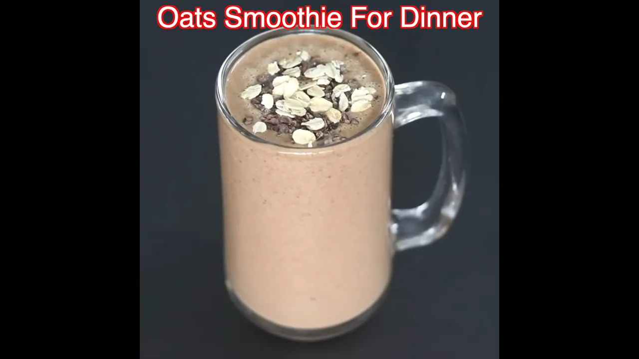 Oats Smoothie For Dinner - No Milk - No Sugar - Oats Smoothie For Weight Loss #shorts