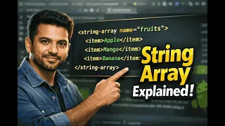 Android String Array Resources in Hindi Step by Step Tutorial for Beginners