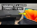 How to Connect Mac Computer - Canon PIXMA MG2525 MG2522 Printer