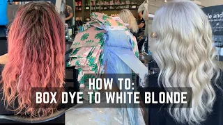 Box Dye To White Blonde Hair Transformation In One Day Sallys Box Dye Removal Tutorial 