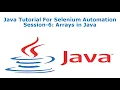 Java Training Session-6 Arrays in Java