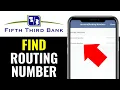 How To Find Routing Number On Fifth Third App 2026 SIMPLE GUIDE