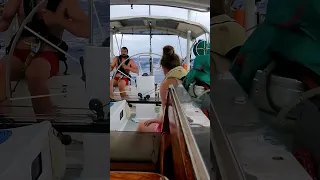 AGAIN! BIG MF WAVES IN A SQUALL! #sailing #adventure