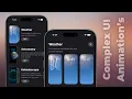 Complex UI iOS Lock Screen UI Animations Using SwiftUI Stacked Scrollview Xcode