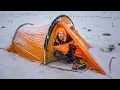 Download Lagu WINTER SNOW CAMPING - Frozen Tent and Ice Rain