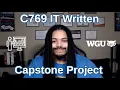 WGU C769 IT Capstone Written Project