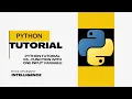 Python Tutorial 05 - Function with One Input Variable